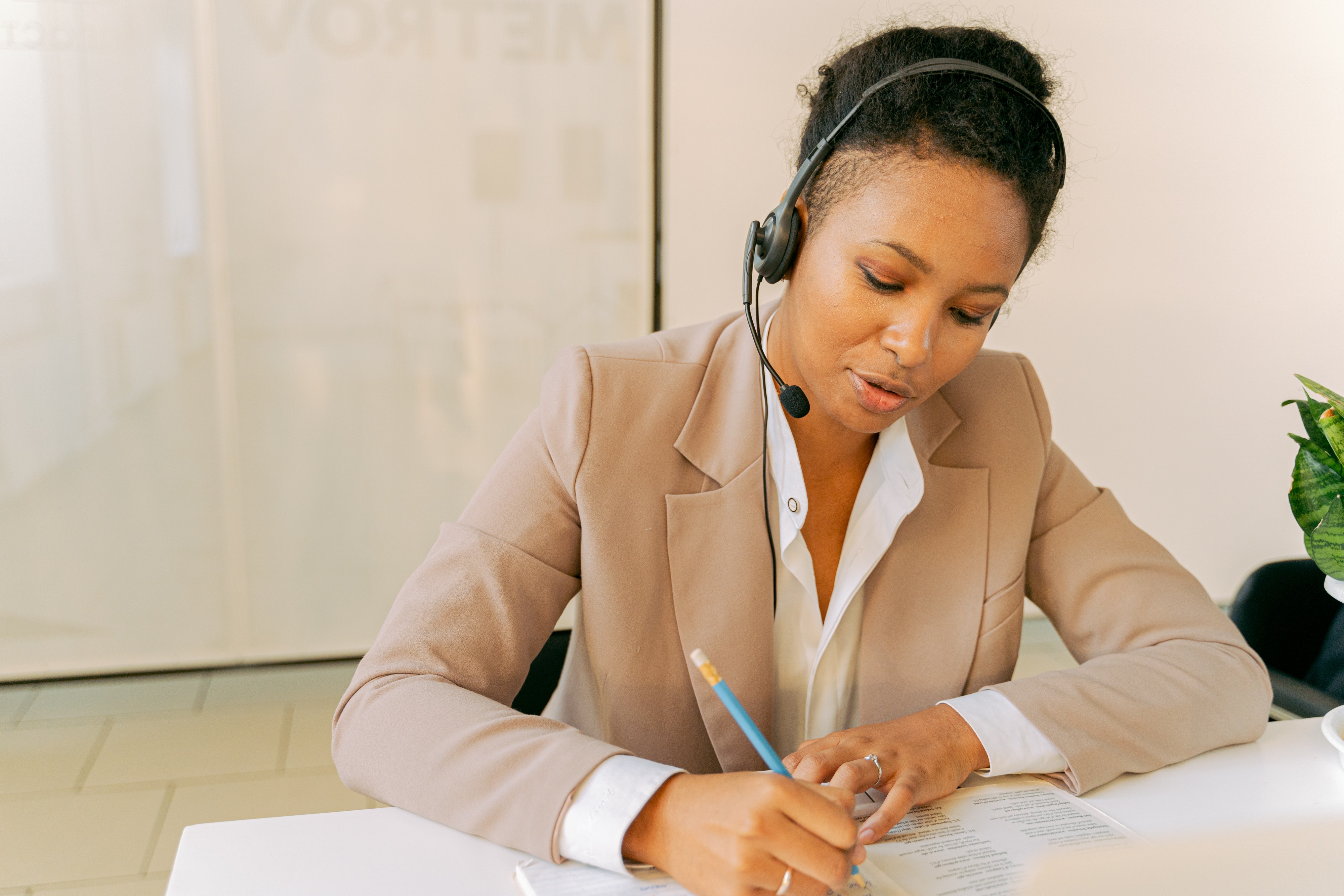 Driver Recruiter on Headset